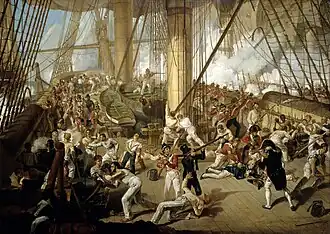 The Fall of Nelson, Battle of Trafalgar, 21 October 1805 (c. 1825)