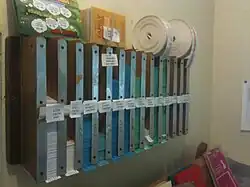 The Edmondson ticket rack in the Station Master's office.