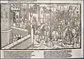 Plate 6. Sir Henry Sidney, Lord-Deputy, accompanied by an armed force, sets out from Dublin Castle for a progress through Ireland.