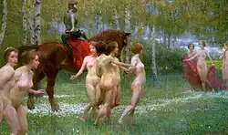 The Knight's Dream (1902), by Richard Mauch, private collection.