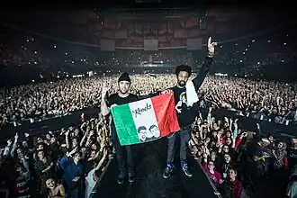 The Knocks performing in Bologna in 2016.