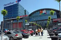 Carrefour's largest store in Bulgaria (9,000 m2) was located at The Mall on Tsarigradsko shose in Sofia between 2012 and 2016.