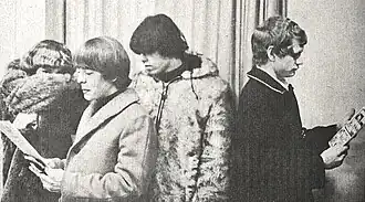 The McCoys in 1966. From left to right: Randy Z, Rick Derringer, Randy Jo Hobbs, Ronnie Brandon (who departed the group in 1965)