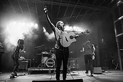The National Parks perform live at Provo's Rooftop Concert Series, July 1, 2016. Photo by Justin Hackworth.
