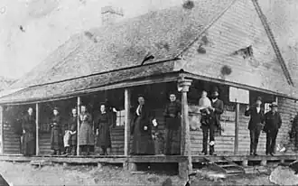 The Oaks Post Office in 1890