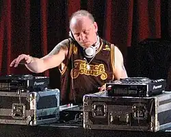Paterson at a 2006 performance with the Orb at the Walt Disney Concert Hall