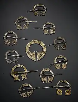 Penannular silver brooches