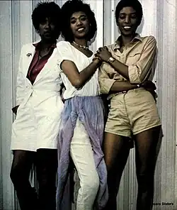 The Pointer Sisters on the cover of Cash Box, January 27, 1979 (left to right: Ruth, Anita & June Pointer)