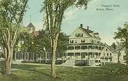The Prospect Hotel, largest in Bethel, as it appeared in 1909