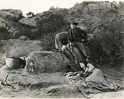 Vale and co-star William S. Hart for The Silent Man