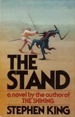 book title and author type over fantasy painting of close combat in desert between a white clad human figure with sword and a dark blue and red clad crow-like figure with raised scythe