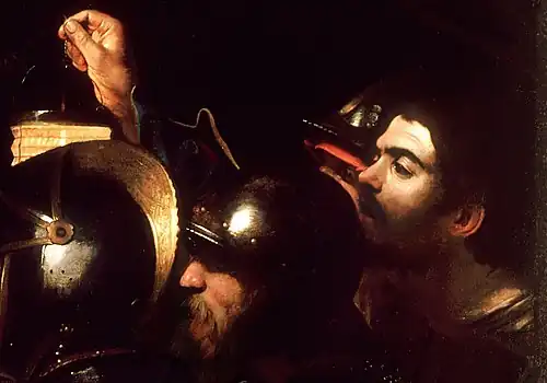 Detail from L'Arrestation du Christ (1602).