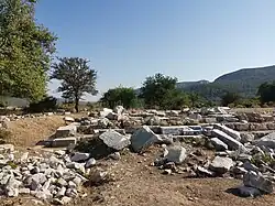 The Temple of Athena at Notion in July 2025