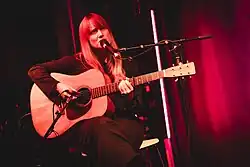 Tamara Lindeman of the Weather Station, performing live