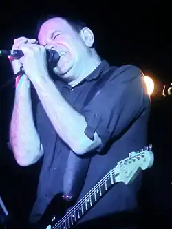 David Gedge performing at Loco Club in Valencia, November 2016.
