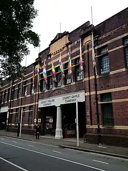 The entrance to Pier 4/5 which is a renovated cargo wharf house. The Wharf Theatres, which are part of the Sydney Theatre Company, are located in Pier 4/5.[17] 2014