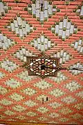 Ceilings in the homes are also decorated.