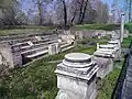 Four-columned temple dedicated to Isis Lochia, Sanctuary of Isis