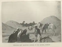Theodore Bent Receiving Visitors at the Mounds, Bahrien