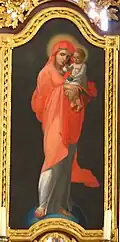 Mary with the infant Jesus, the icon of the Theotokos