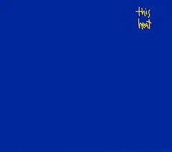 A blue background with the words "This Heat" written in small, yellow handwritten font in the top-right quarter of the image.
