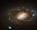 NGC 4102 imaged by the Hubble Space Telescope in 2014