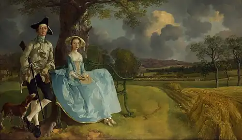 Thomas Gainsborough, Mr and Mrs Andrews, 1750