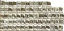 The first flag in the second row was a flag of Amoy as recorded in a map published in 1787