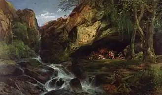 Salvator Rosa Sketching the Banditi, 1860, Chrysler Museum of Art
