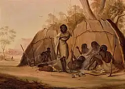 Encampment of Aboriginal Australians