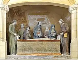 Entombment in the chapel of Margaret of Scotland.