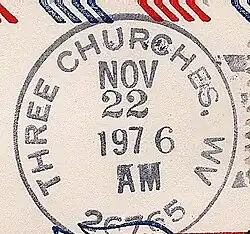 Three Churches, West Virginia Postmark