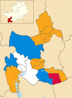2011 results map