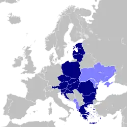 Location of Three Seas Initiative