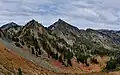 Three Way Peak from Sourdough Gap