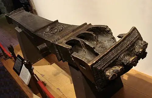 Three-shot experimental breech-loading cannon (burst) belonging to Henry VIII of England, 1540–1543