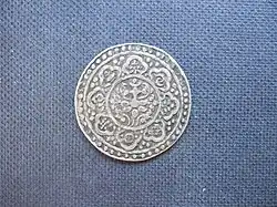 Image 28Tibetan "gaden" Tangka, undated (ca. AD 1840), obverse (from Tibetan tangka)