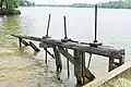 Ruins of the waste weir, which adjoins the Tidewater lock