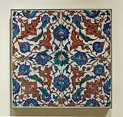 Tile panel, second half 16th century