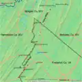 Timber Ridge is marked by the red dashed lines
