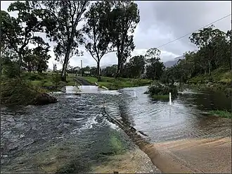 Flooding at Blackfellow Creek, East Haldon, 2022