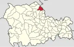 Location in Neamț County