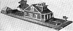 Two-story house with garage