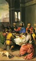 Titian Last Supper, 163 x 104&nbsp;cm.