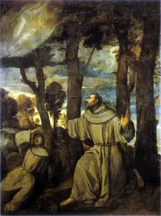 Titian, St Francis Receiving the Stigmata (16th century)