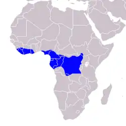 Map of range