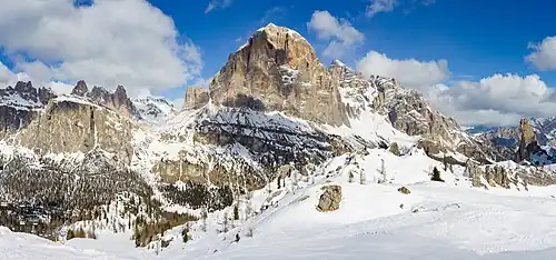 Image 9South face of the Tofana di Rozes in the Parco naturale regionale delle Dolomiti d'Ampezzo