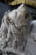 Lion on the monument of Maria Flaminia Odescalchi Chigi