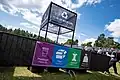 Waste is sorted using several large sorting stations distributed throughout the area, which are frequently emptied and maintained by volunteers.