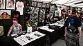 The festival has official festival artists, and other artists may also exhibit and sell their works.